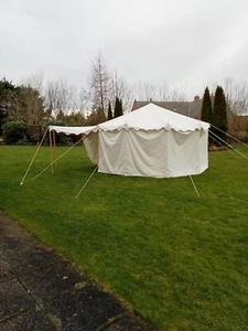 Medieval Pavilion Tent Functional waterproof 6 M reenactment camping event Tent - Picture 1 of 9