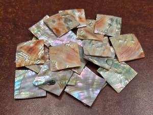 25 PCS SQUARE RED ABALONE SHELL BLANK INLAY DIY 1" x 1" - Picture 1 of 1