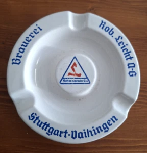 Aschenbecher Keramik -Alte Brauerei Schwabenbräu Rob.Leicht A-G Stuttgart-Vaih. - Bild 1 von 4