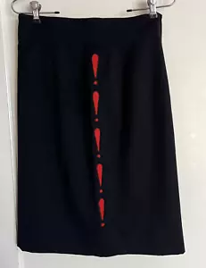 VTG ESCADA Margaretha Ley Exclamation Point Pencil Skirt High Waist Small It 40 - Picture 1 of 13