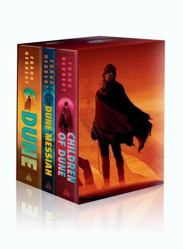 Frank Herbert's Dune Saga 3-Book Deluxe Hardcover Boxed Set : Dune, Dune Messiah, and Children of Dune by Frank Herbert (2023, Hardcover)