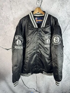 NBA Brooklyn Nets By JH Design Bomber Varsity - Picture 1 of 3