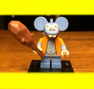 LEGO THE SIMPSONS SERIES 1 ITCHY  w/ WEAPON CLUB GENUINE MINIFIGURE SET# 71005 - Picture 1 of 2