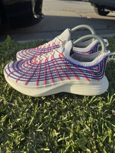 APL Techloom Zipline Mujer Atlético Correr Gimnasio Zapatos Talla 7.5 Rojo Blanco Azul - Imagen 1 de 8