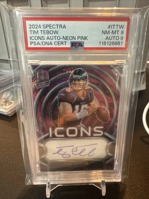 2024 Panini Spectra - Icons Autographs Tim Tebow #I-3 15/15 Number Match! (AU) - Image 1 of 4