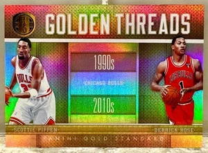 CAMISETA # PARTIDO! Panini Gold Standard Scottie Pippen Rose 2010 ¡33/299! CHI (1/1) - Imagen 1 de 3