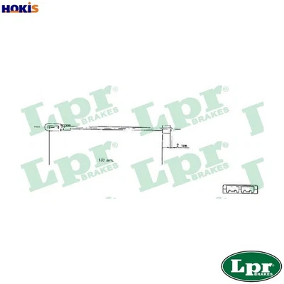 CABLE PULL PARKING BRAKE C0578B FOR VAUXHALL CHEVROLET OPEL VECTRA/Hatchback - Imagem 1 de 4