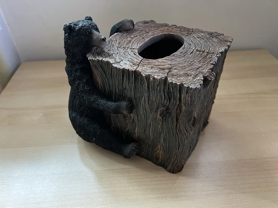 Cubierta de caja de pañuelos Avanti Linens Black Bear Lodge (2014) caja abierta/totalmente nueva Foto 1 de 4