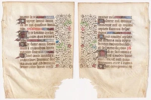 Book of Hours Stundenbuch manuscript Handschrift Livre heures France/Italy - Imagen 1 de 1
