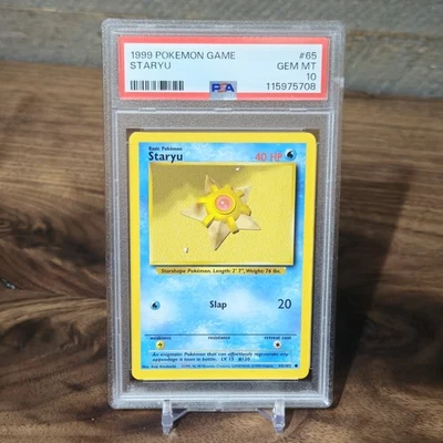 1999 POKEMON GAME BASE SET 65 STARYU PSA 10 GEM MINT - Image 1 of 2