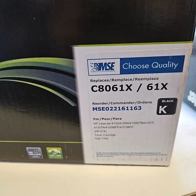 BLACK TONER CARTRAIGE Compatible With C8061X, HP 4100 - Image 1 of 4