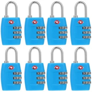 4 Count Passwort Sperrtasche Vorhängeschloss Reisen Rucksackschlösser - Bild 1 von 12