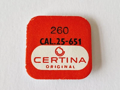 Rueda Minute Certina # 260 Lista Varios Calibres Reloj Piezas Nuevo Antiguo Stock Foto 1 de 2