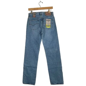 NUEVO CON ETIQUETAS AÑOS 90 RARO DIÉSEL Keetar Hombres Talla 28 x 32 Jean Azul Lavado a Piedra Recto Italia - Imagen 1 de 14