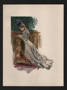 Harrison Fisher Illustration 1907 A Dream of Fair Women - 10 - Picture 1 of 1
