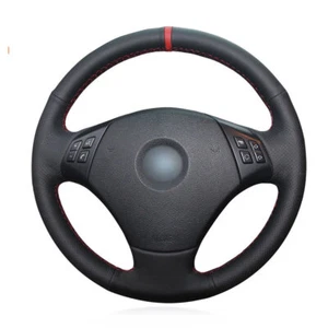 Non-slip Leather Car Steering Wheel Cover for BMW 3 Series E90 E91 E92 E93 2006- - Picture 1 of 9