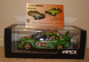 1:43 Apex Ford DJR FG Greens-Tuf Falcon 17 Mostert Wood Retro Bathurst 1000 2013 - Picture 1 of 2