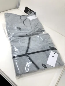 Tuta Nike Tech Fleece grigia zip cappuccio pantaloni jogger extra large XL cu4489063 - Foto 1 di 21