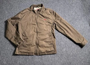 Levis Mens Jacket Size XL Brown Military Field Worker Coat Heavy - Picture 1 of 8