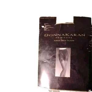 Vtg Donna Karan Womens Tall L Nylons White DKNY NY 2002 Ultra Sheer Palomino NIP - Picture 1 of 3