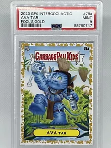 2023 Topps GPK Intergoolactic Ava Tar Fool's Gold #78a PSA 9 - Picture 1 of 2