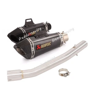 For YAMAHA YZF R1 1998-2003 Exhaust Mid Link Pipe Slip On 51mm Muffler DB Killer - Foto 1 di 14