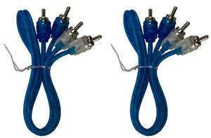 Metra 2 x 18" 2 channel RCA Cable Shielded Flexible Male-to-Male R2RCA18IN - Picture 1 of 3