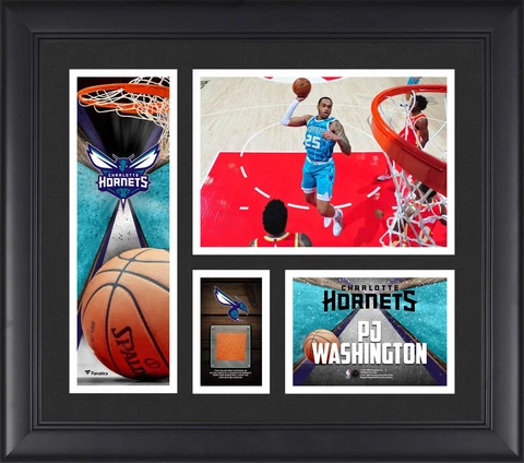 P.J. Washington Charlotte Hornets Framed 15'' x 17'' Player Collage Cover