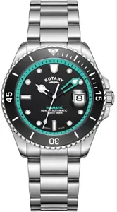 Orologio Uomo Rotary Divers Automatico Quadrante Verde Data Henley GB05430/80 CRP £249 - Foto 1 di 10