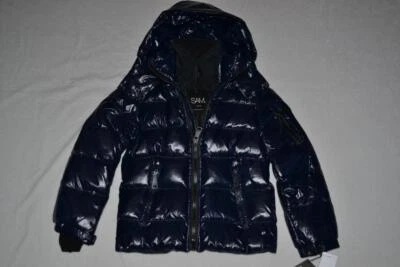 AUTHENTIC BOYS SAM. NEW YORK GLACIER DOWN PUFFER JACKET DARK MARINE ALL SIZES - Image 1 of 4