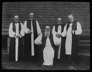 Magic Lantern Slide BISHOPS AT BISHOP DE PENCIER CONSECRATION C1910 PHOTO CANADA - Picture 1 of 3