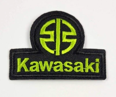 Kawasaki Motorcycles USA Racing Patch Bügelflicken gestickter Aufnäher