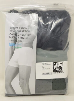 Paquete de 3 calzoncillos cortos H&M Coolmax Ecomade para hombre micro elásticos XL Foto 1 de 3