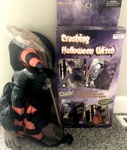 GEMMY TREE TRUNK WITCH Crashed Witch Halloween Decor NOS 2002 - Picture 1 of 10
