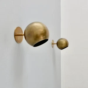 Sconces - Italian Brass Sconces Italian Light Mid Century Sconce Focus Light - Picture 1 of 5