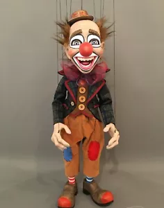 Marionnette CLOWN - Marionnette originale faite main - Photo 1/10