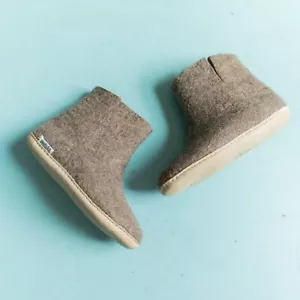Wooly Felt High Ankle Slip On Felted Wool Handmade Slipper Booties Size EU 38 - Picture 1 of 8