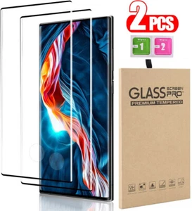 2X Tempered Glass Screen Protector For Samsung Galaxy S8 S9 S10 S20 S21 S22 S23 - Picture 1 of 18