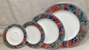 RARO de colección. Hutschenreuther Leonard Paris Benares 4 piezas ajuste de lugar, excelente - Imagen 1 de 10