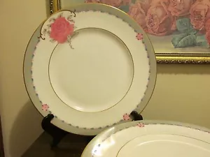 Coalport "The Aristocrat" England Porcelain Set Of 6 Dinner Plate 10 3/4" Rose - Picture 1 of 7