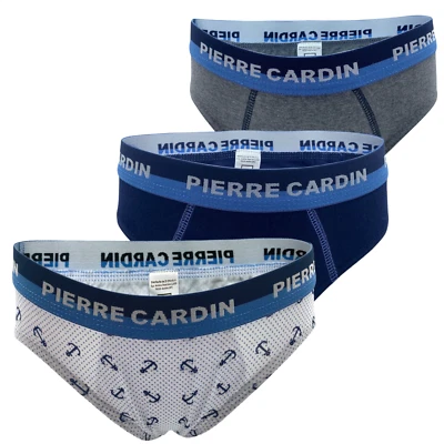 3 slip da bimbo cotone mutanda bambino intimo Pierre Cardin Tinta Unita