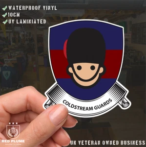 Coldstream Guards Shield Vinyl Sticker - 10cm - UV Laminated - Picture 1 of 4