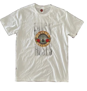 Guns N Roses Rock Wear Originals Cotton T-Shirt Music Graphic White Large - Picture 1 of 3