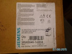 SIEMENS AC HALBLEITER MOTOR CONTROLLER 3RW3046-1AB04 - Bild 1 von 1