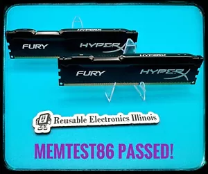HyperX Fury 8GB (2x4GB) PC3-12800U 1600MHZ DDR3 HX316C10FBK2/8 DESKTOP RAM - Picture 1 of 2