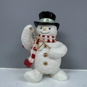 Vintage Lenox Snowman "Very First Snow" 6.75” Christmas Figurine Very Cute!! - Picture 1 of 10