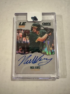Tarjeta de novato automática Onyx LE 2025 Nick Kurtz OC 10/150 Foto 1 de 3