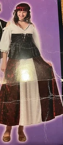 Disfraz de Dama de Taberna 2 Piezas Vestido Sombrero OS Totalmente Ghoul Renacimiento Nuevo Halloween - Imagen 1 de 8