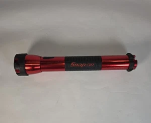 SNAP-ON red anodized aluminum 3D-Cell flashlight rubber grip 13 inch tested - Picture 1 of 9