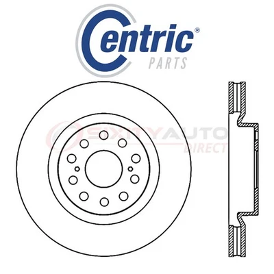 Centric C-TEK Disc Brake Rotor for 2007-2017 Lexus LS460 4.6L V8 - Kit Set fa - Изображение 1 из 4